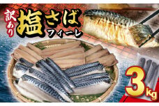訳あり 塩サバフィーレ 約3kg ノルウェー産 冷凍 ｻﾊﾞ 鯖 塩サバ 塩鯖 海鮮 魚 大容量 規格外 不揃い 青魚 おかず 惣菜 魚介 おつまみ 弁当 人気 冷凍食品 グルメ 贈答 贈物 ギフト 長期保存 小分け お取り寄せ BBQ ふるさと納税 ふるさと納税サバ 送料無料 千葉県 銚子市 大一奈村魚問屋