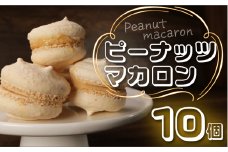 ピーナッツマカロン 10個セット 個包装1袋×10個 冷凍 マカロン スイーツ ピーナッツ おやつ お菓子 バレンタイン ホワイトデー デザート 贈り物 プレゼント ピーナッツクリーム ナッツ お土産 贈答 お取り寄せスイーツ 甘み 千葉産 食感 焼菓子 スイーツマカロン 冷凍 ふるさと納税 千葉県 銚子市 ル・ノワ