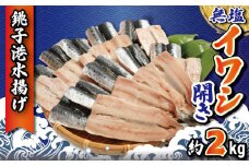 いわし イワシ開き 無塩 約2.0kg 冷凍 銚子港水揚げ 鰯 イワシ 開き 海鮮 魚 大容量 青魚 おかず 惣菜 蒲焼 かばやき 魚介 焼魚 魚貝 おつまみ 弁当 人気 冷凍食品 グルメ 贈答 贈物 ギフト 長期保存 小分け お取り寄せ BBQ ふるさと納税 送料無料 千葉県 銚子市 大一奈村魚問屋