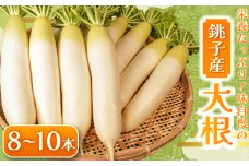 【先行予約】 大根 8～10本 数量限定 期間限定 大容量 旬の野菜 旬の味覚 だいこん 大根サラダ サラダ 生野菜 漬物 大根おろし 味噌汁 大根餅 煮物 大根ステーキ たくあん ふろふき大根 ぶり大根 豚バラ大根 おでん 和食 生産量 日本一 贈答 プレゼント 贈り物 ギフト 贈答 グルメ 発送時期 2026年4月～(なくなり次第終了)  ふるさと納税 送料無料 千葉県 銚子市 小野商店