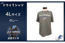 ブルーサンダース ドライTシャツ（大きいサイズ）＜カラー：グレー／サイズ：4L＞　【12203-0205】