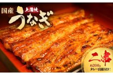 うなぎ上蒲焼2串(各100g前後)【老舗 ギフト 冷凍  うなぎ 鰻 ウナギ かばやき 串  タレ 山椒 千葉県 市川市】【12203-0298】