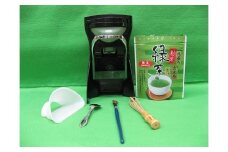 抹茶入り粉末緑茶、粉末茶専用容器「オデッサⅡ」セット