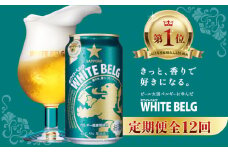 【12回定期便】 サッポロ ホワイトベルグ 350ml ビール 発泡酒 酒 24本 定期便