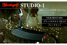 マスダゴルフ STUDIO-1 パター カーボンシャフト（TOUR PROTO 3004） ブラックオキサイド仕上げ 【カスタム：ブレードドット】 ゴルフ ゴルフクラブ 【受注生産】