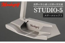 マスダゴルフ STUDIO-5 パター ホワイトビーズ仕上げ スチールシャフト ゴルフ ゴルフクラブ 【受注生産】