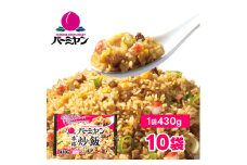 バーミヤン本格炒飯 430g×10袋 セット チャーハン 炒飯 冷凍 食品 惣菜 すかいらーく 冷凍食品 簡単調理 レンジ調理 中華 おうち中華 家庭用 惣菜 ごはん 時短調理 簡単 時短 電子レンジ レンジ 便利 冷凍惣菜 手軽