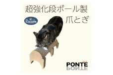 半円型のシンプルな爪とぎ「カリカリーナ ピッコラ　ポンテ」【1486547】