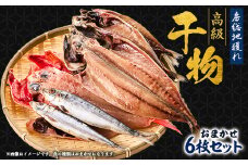 渚の駅 海のマルシェ 『房総地獲れ・高級干物6枚セット』【1487212】
