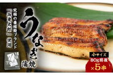 天然 に近づけた究極の養殖 鰻「坂東太郎 使用」 うなぎ 蒲焼 小サイズ 80g前後×5串【1488907】