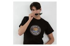 館山市 マンホールTシャツ 黒 Sサイズ【1489871】