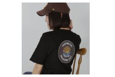 バックプリント 館山市 マンホールTシャツ 黒 Mサイズ【1489888】