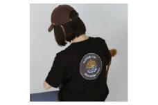 バックプリント 館山市 マンホールTシャツ 黒 Lサイズ【1489890】