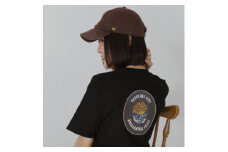 バックプリント 館山市 マンホールTシャツ 黒 XLサイズ【1489891】