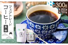 田中惣一商店 フェアトレードコーヒー 豆200g×1袋・粉100g×1袋【1511504】