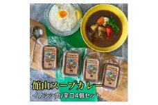 館山スープカレー(イノシシ)冷凍パック　辛口4人前【1582131】