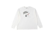 ＜Sea Sauna Shackオリジナル＞薪割りロングTシャツ ホワイト Lサイズ【1668857】