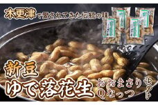 KV003 ＜木更津で愛されてきた伝統の味＞千葉県産【ゆで落花生「おおまさり」と「Qなっつ」のセット】 ふるさと納税 落花生 ピーナッツ ピーナツ おやつ 健康 ビタミン 千葉県 木更津 送料無料