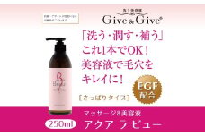 KBA001 Give＆Give マッサージ&オールインワン美容液【アクア ラ ビュー250ml】 ふるさと納税 美容液 千葉県 木更津 送料無料