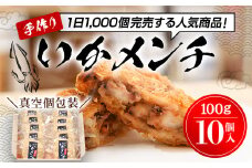 【1日1000個完売 16秒に1個売れているいかメンチ】いかメンチ10個  ふるさと納税 いか イカ メンチ 手作り おいしい お惣菜 揚げ物 ギフト 送料無料 千葉県 木更津市