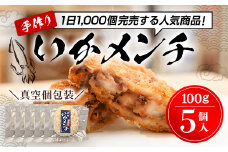 【1日1000個完売 16秒に1個売れているいかメンチ】いかメンチ5個 ふるさと納税 いか イカ メンチ 手作り おいしい お惣菜 揚げ物 ギフト 送料無料 千葉県 木更津市