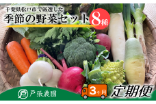 【毎月定期便3回】戸張農園の厳選おまかせ野菜セット