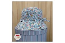 AO017【warmheart】リバティ(Betsy)×シャンブレーのリバーシブルハット/帽子(60.5cm)