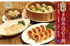 【天廣堂】特製手包み点心5種セット