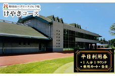No.297 野田市パブリックゴルフ場けやきコース平日利用券 ／ へいじつ ごるふ Golf チケット ゴルフプレー プレー券 千葉県