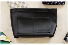 No.208-02 上質な日本製バッグインバッグ「ansac」（ブラック） ／ 雑貨 日用品 鞄 千葉県