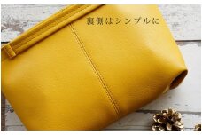 No.208-04 上質な日本製バッグインバッグ「ansac」（マスタード） ／ 雑貨 日用品 鞄 千葉県