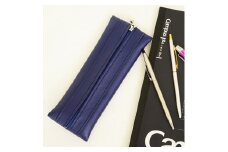 No.218-08 PVCレザーペンケース「FULAPE」（ネイビー） ／ 雑貨 日用品 筆箱 千葉県