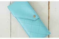 No.221-07 上質な日本製メガネケース「KAGULA」　Lサイズ（ライトブルー） ／ 雑貨 日用品 めがね 千葉県