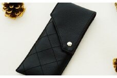 No.221-14 上質な日本製メガネケース「KAGULA」　Mサイズ（ブラック） ／ 雑貨 日用品 めがね 千葉県