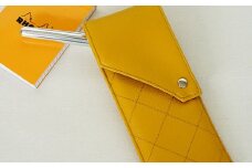 No.221-16 上質な日本製メガネケース「KAGULA」　Mサイズ（マスタード） ／ 雑貨 日用品 めがね 千葉県