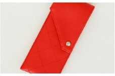 No.221-23 上質な日本製メガネケース「KAGULA」　Mサイズ（レッド） ／ 雑貨 日用品 めがね 千葉県