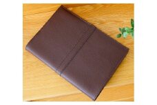 No.226-05 上質な国産PVCレザーブックカバー「SION」文庫サイズ/文庫（厚）サイズのセット（ブラウン） ／ 雑貨 日用品 本 千葉県