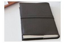 No.226-09 上質な国産PVCレザーブックカバー「SION」文庫サイズ/文庫（厚）サイズのセット（グレー） ／ 雑貨 日用品 本 千葉県