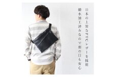 No.246-01 上質で上品でシンプルなショルダーバッグ「saco」（ブラック） ／ 雑貨 日用品 鞄 千葉県