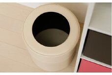 No.249-10 ゴミ箱　PVCレザーごみ箱「pinoco」　Mサイズ（ピンク） ／ 雑貨 日用品 インテリア 千葉県