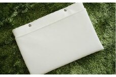No.252-01 PVCレザーパソコンケース（クラッチバッグ）「match」11インチ用（ホワイト） ／ 雑貨 日用品 入れ物 千葉県