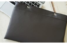 No.252-09 PVCレザーパソコンケース（クラッチバッグ）「match」11インチ用（グレー） ／ 雑貨 日用品 入れ物 千葉県