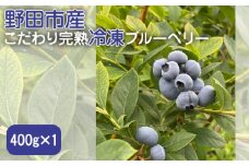 No.270 野田市産こだわり完熟冷凍ブルーベリー　400g ／ アンチエイジング 眼精疲労回復 フルーツ 千葉県