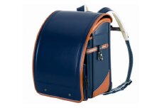 No.309-04 ふわりぃ25トレーズネイビー×キャメル ／ ランドセル ベテラン職人 メイド・イン・ジャパン 日本製 高品質 コンパクトタイプ 軽量 丈夫 千葉県