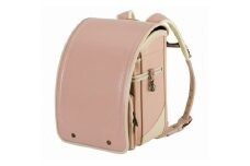 No.309-07 ふわりぃ25トレーズピンクベージュ×ベージュ ／ ランドセル ベテラン職人 メイド・イン・ジャパン 日本製 高品質 コンパクトタイプ 軽量 丈夫 千葉県