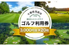 真名カントリークラブ利用券(3,000円分×20枚) ゴルフ場 利用券 ゴルフプレー券 プレーチケット ゴルフ ごるふ Golf チケット ゴルフプレー プレー券  千葉県 茂原市 MBK012