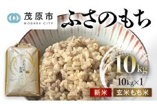 新米 令和6年産 千葉県茂原市産 ふさのもち 玄米10kg もち米 MBAM012