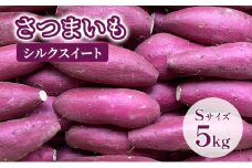[№5904-0583]【Sサイズ】さつまいも5kg（シルクスイート） サツマイモ 薩摩芋 焼き芋 やきいも ヤキイモ 天ぷら 大学いも おやつ スイーツ スイートポテト 農家 産地直送 成田市 千葉県