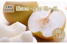 [№5904-0233]梨 幸水 豊水 4L～5L 10玉～12玉 なし ナシ 和梨 果物 くだもの フルーツ 旬のフルーツ 旬の果物 デザート 千葉 千葉県 成田市