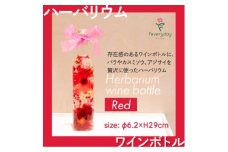 ハーバリウム ワインボトル レッド系 お祝いやお誕生日におすすめ【1636493】